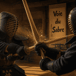 kendo sport deux combattants dojo