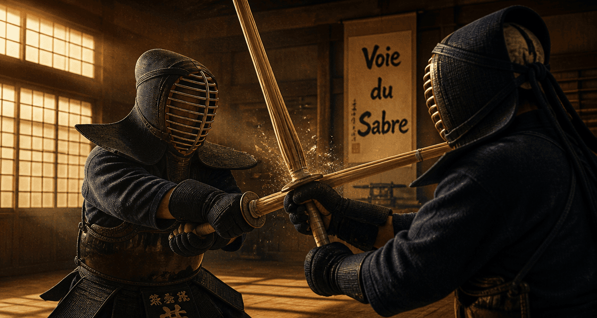 kendo sport deux combattants dojo