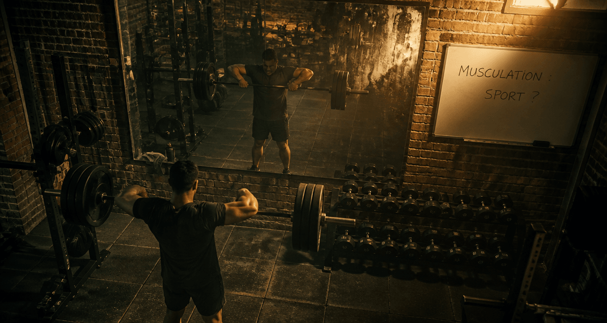 la musculation est elle un sport athlète soulève barre