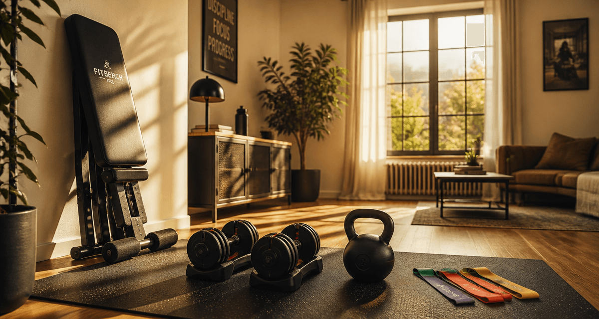 materiel sport maison dans un studio