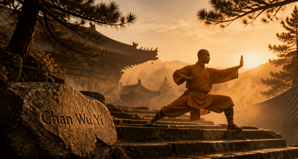 moine shaoline posture kung-fu temple shaolin