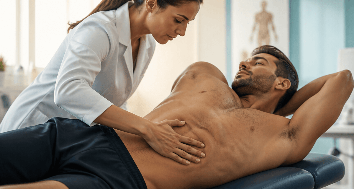 palpation muscle oblique externe de l abdomen