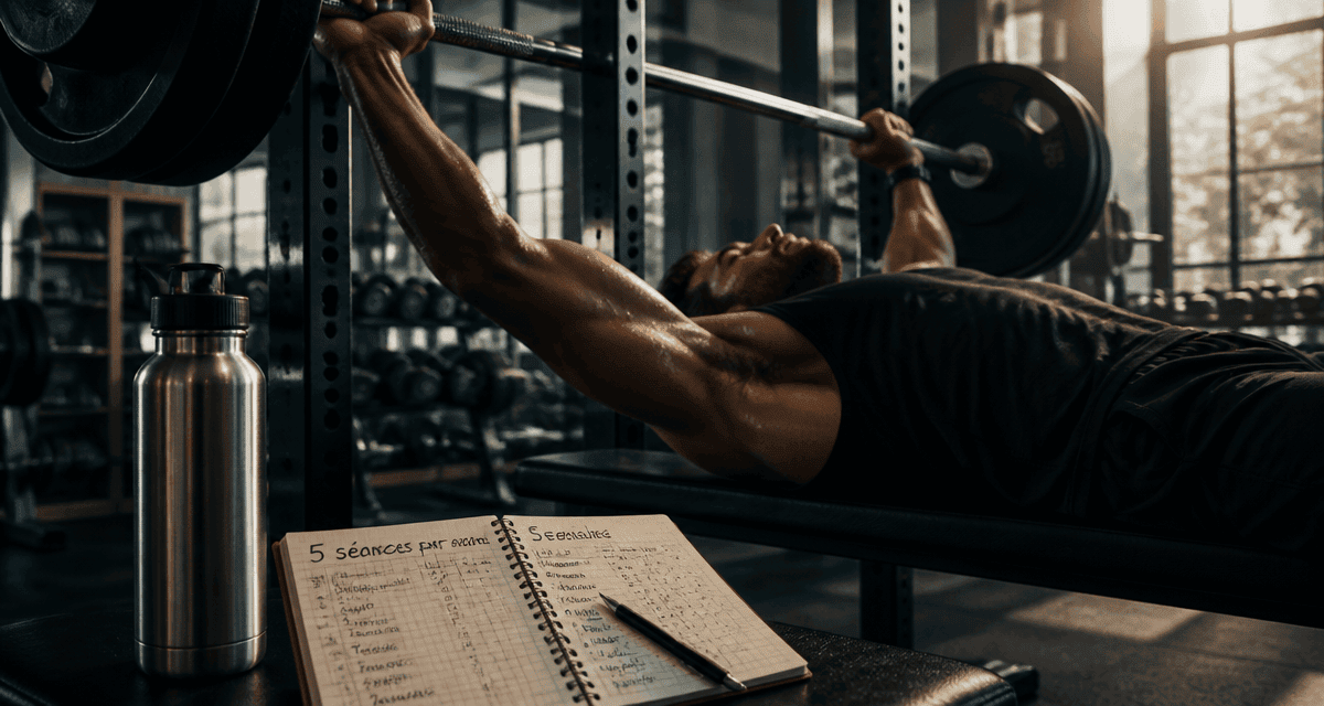 musculation 5 fois par semaine résultat développé couché salle