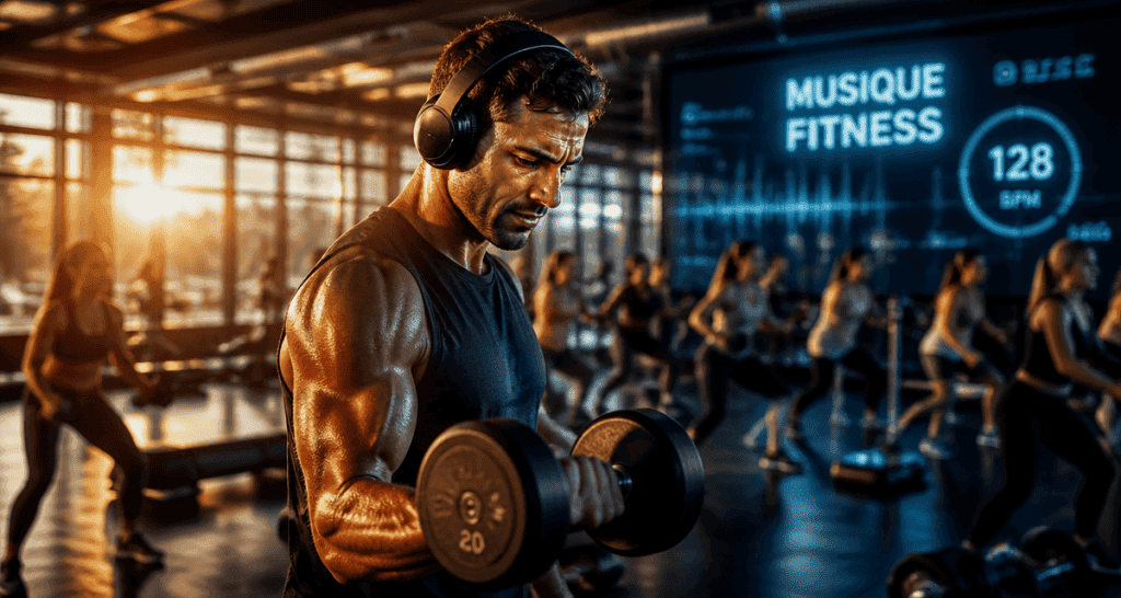musique fitness athlète et cours collectif