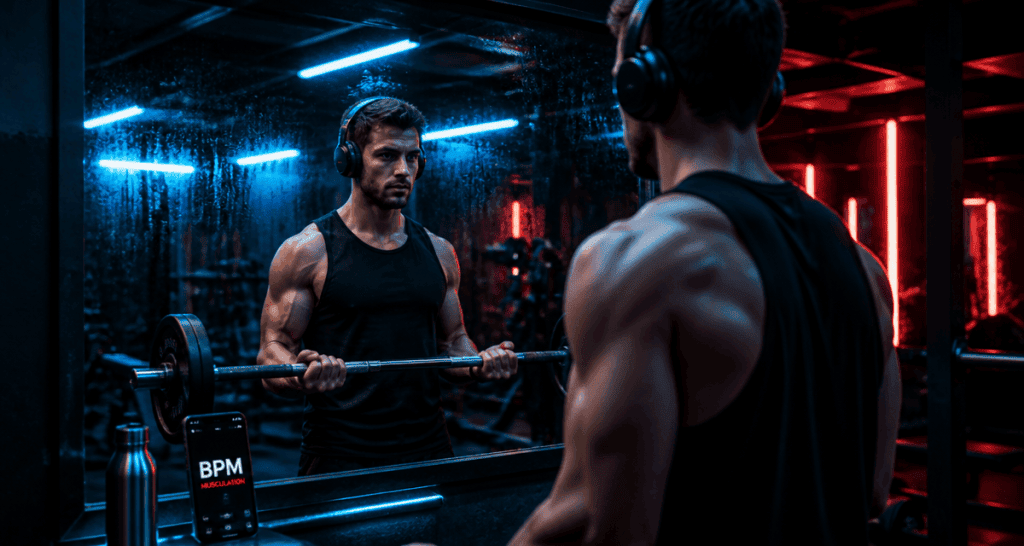 musique musculation athlète salle