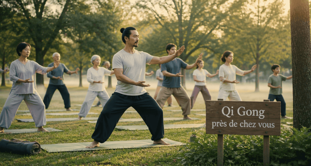 Qi Gong autour de moi séance groupe parc