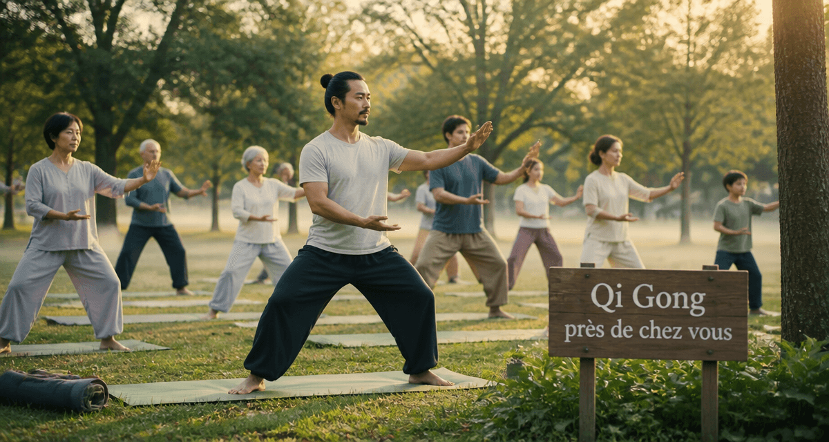 Qi Gong autour de moi séance groupe parc