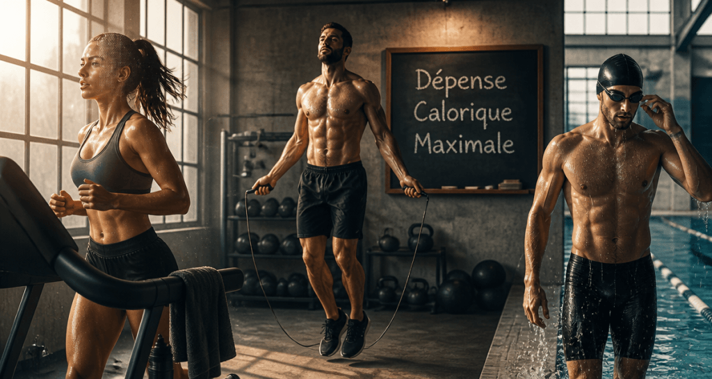 Quel sport brule le plus de calories sportifs en action