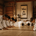 valeur judo judokas saluent dojo