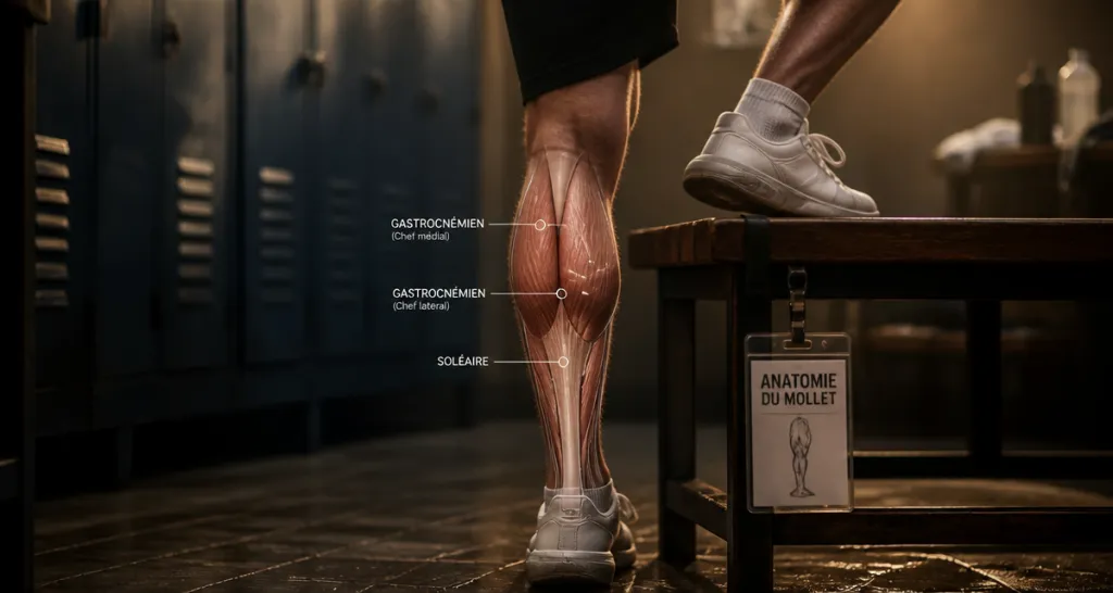 anatomie muscle du mollet schéma triceps sural