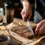 Barres de cereales proteinees maison sur table