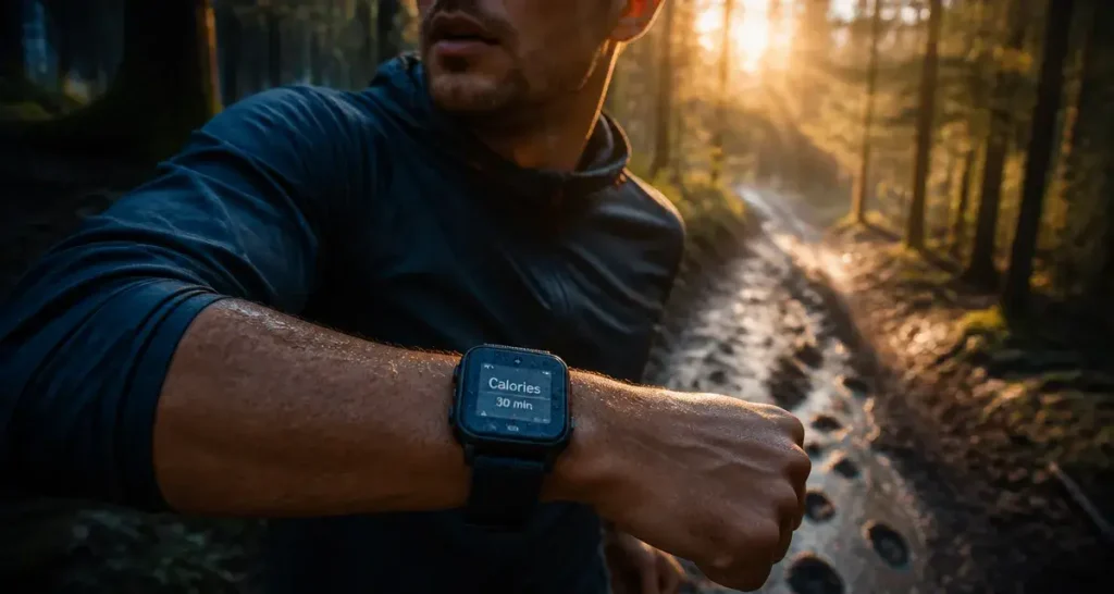 Calories brulees jogging 30 minutes : podomètre affiche 30 min