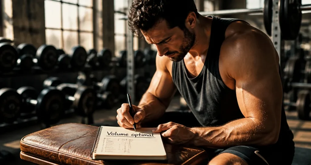 combien de serie par muscle par semaine carnet musculation