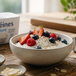 fromage blanc protéiné bol fruits rouges