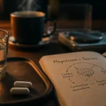 Magnésium et taurine : effets secondaires possibles, gélules et verre d’eau