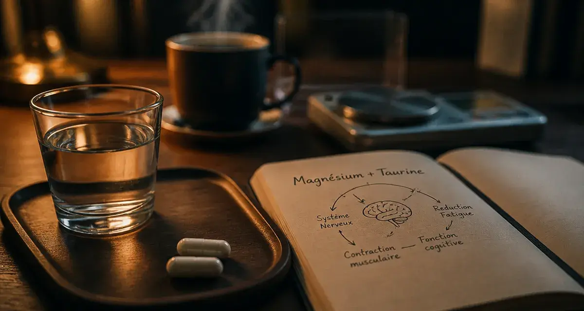 Magnésium et taurine : effets secondaires possibles, gélules et verre d’eau