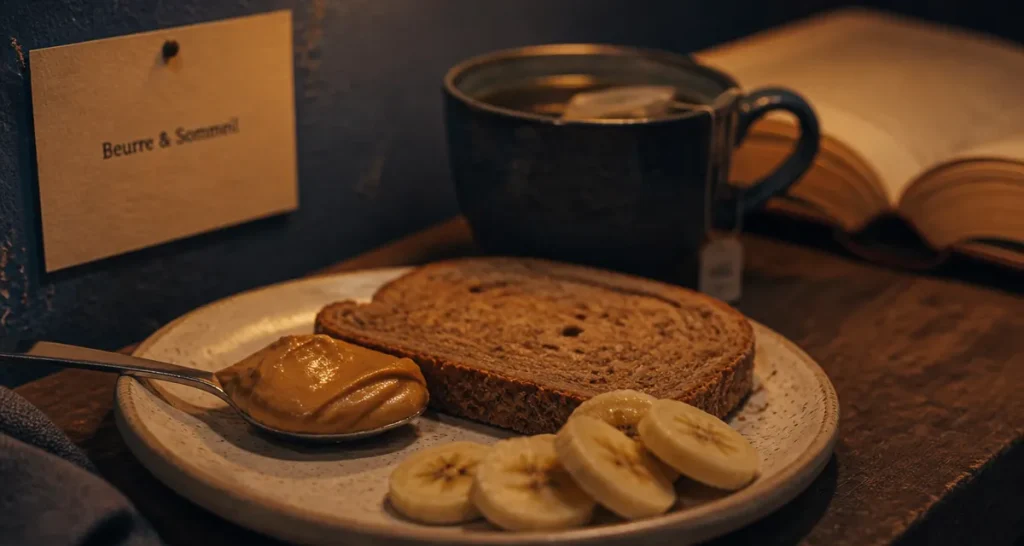 manger du beurre de cacahuete le soir pour mieux dormir