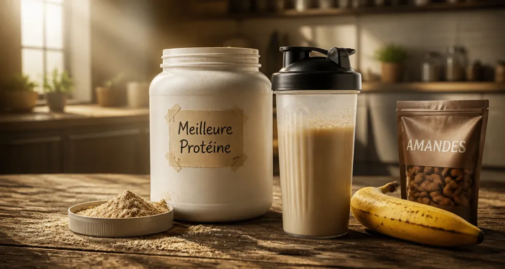 meilleur marque de proteine pot poudre shaker