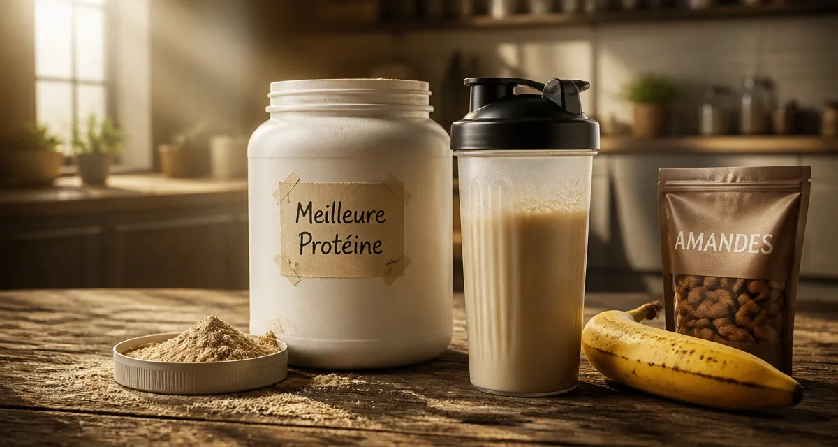 meilleur marque de proteine pot poudre shaker