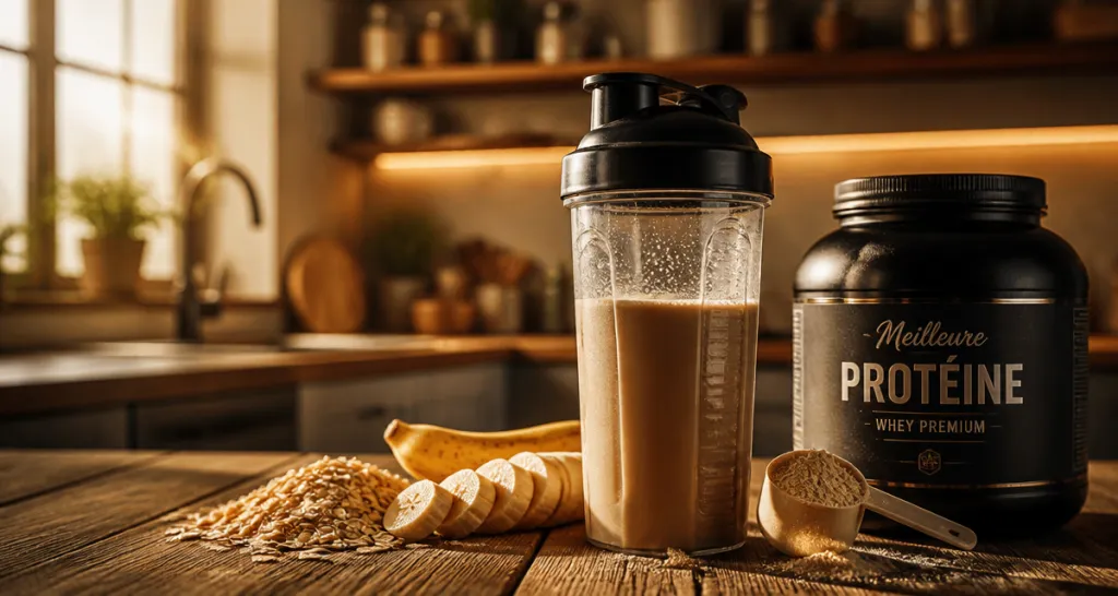 meilleur proteine prise de masse shaker cuisine