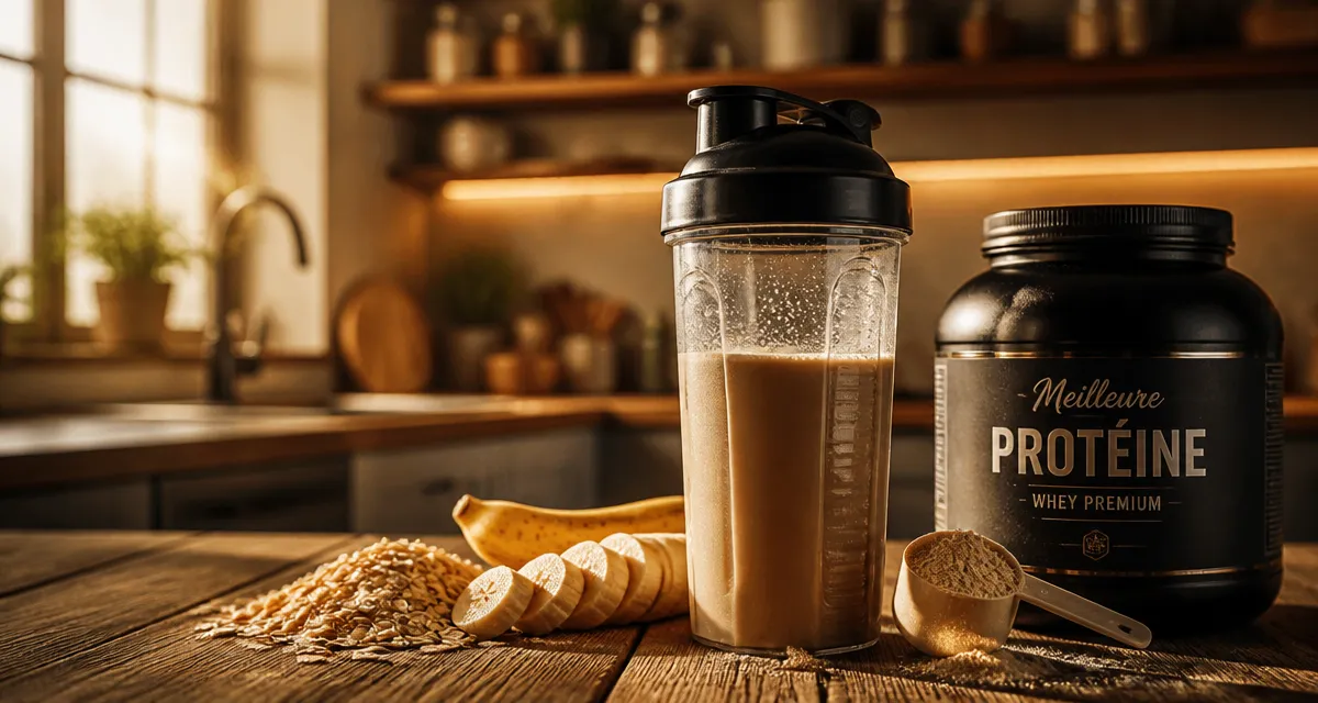 meilleur proteine prise de masse shaker cuisine