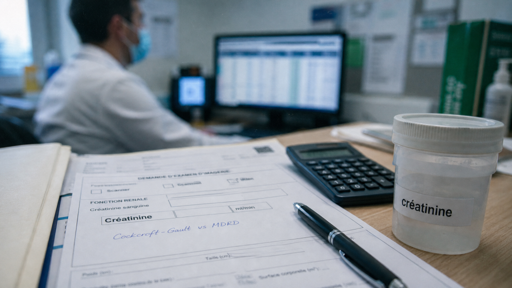 Calcul de la clairance a la creatinine : Cockcroft-Gault vs MDRD