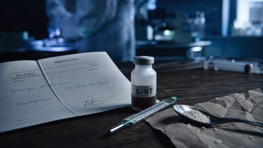 Qu est ce que la serotonine : flacon 5-HT, tryptophane et laboratoire