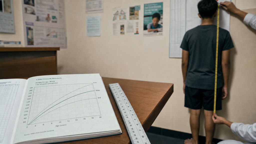 Taille moyenne garçon 18 ans : mesure de la taille et percentiles