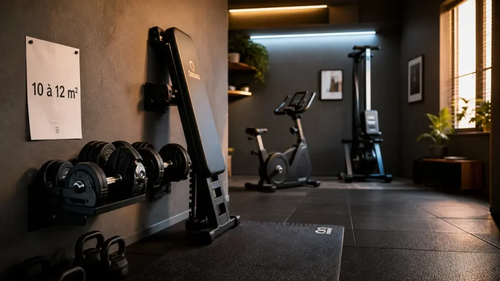Combien de m² pour une salle de sport maison ? 5, 12 ou 20 m² selon vos équipements