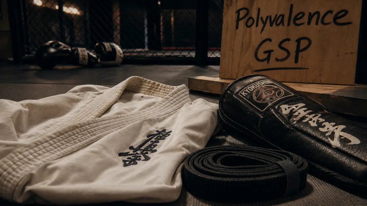 Georges Saint-Pierre arts martiaux : gi de karaté sur tatami, MMA
