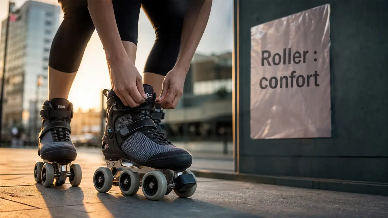 Roller femme 4 roues : maintien et confort en ville