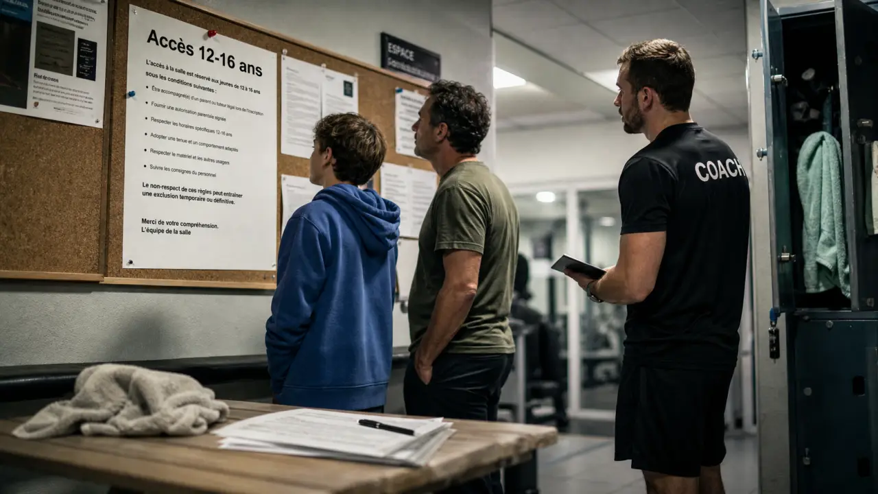 Salle de sport pour mineur 12 ans : accès avec autorisation parentale
