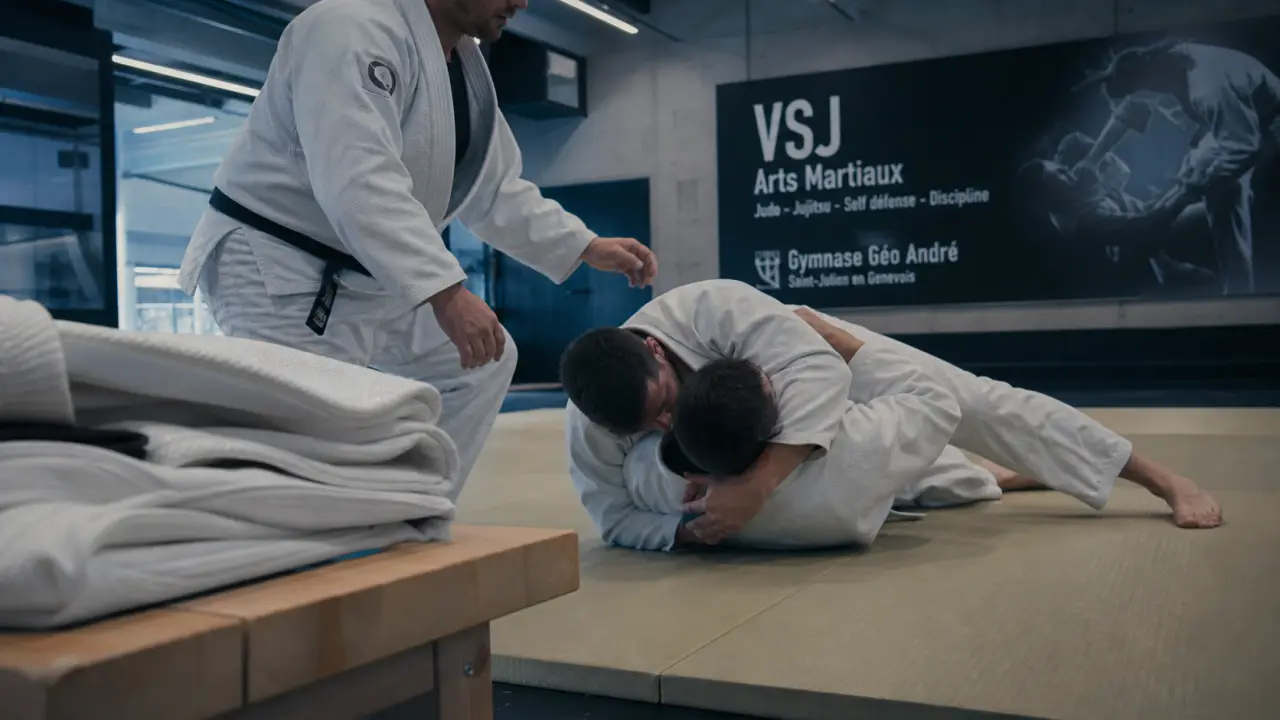 vsj arts martiaux : judo dès 4 ans, ne-waza sur tatami