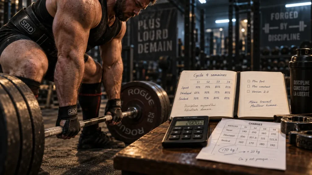Programme powerlifting : un cycle de 4 semaines pour progresser avec 90 % du 1RM