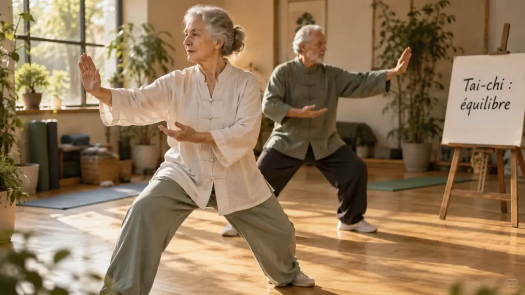 Tai-chi : des mouvements doux pour améliorer l’équilibre et la mobilité