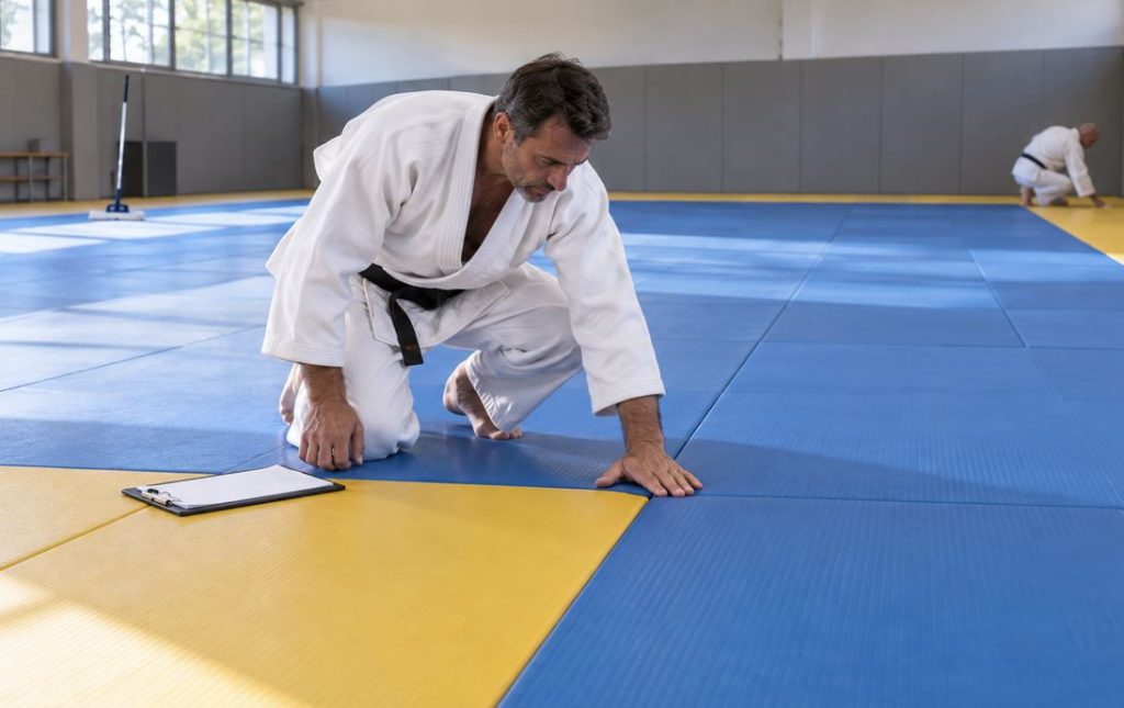 Tatami de club de judo : 5 contrôles pour garder une aire stable toute la saison